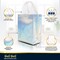Iridescent Gift Bags Medium Size – Set of 12 Holographic Silver Reusable Gift Bags With Handles - Ideal Goodie Bag for Birthday, Bachelorette Party Favors, Baby Shower, Return Gifts – 8x4x10